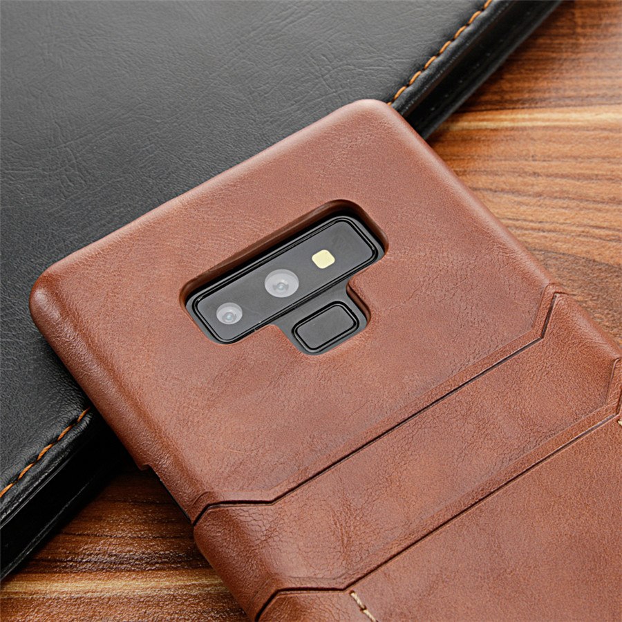 Card Holder Case for Samsung Galaxy Note 9 8 Luxury Leather Wallet Shockproof Slim Hard Back Cover for Galaxy - Korvel