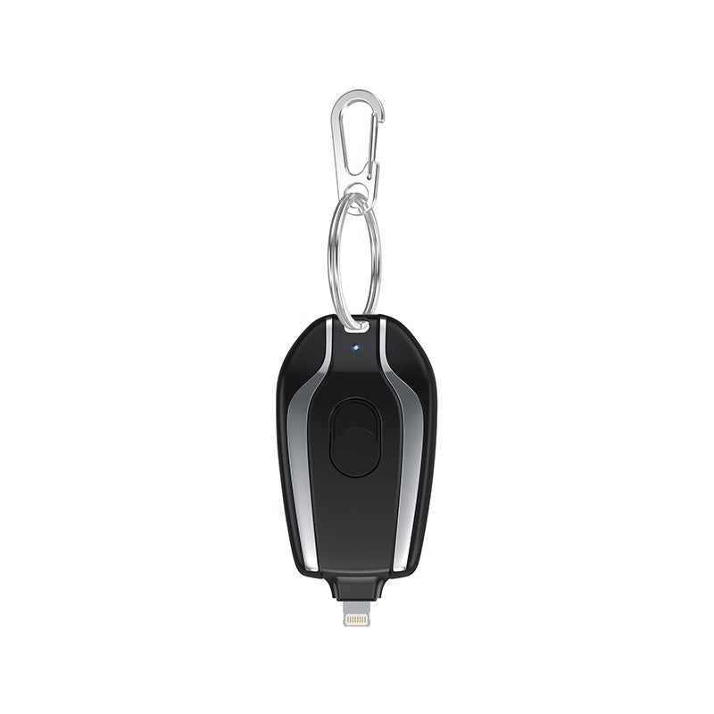 Chargeur portable compact avec porte-clés - Pratique et élégant