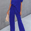 Single Shoulder Short Sleeve Jumpsuit - Korvel