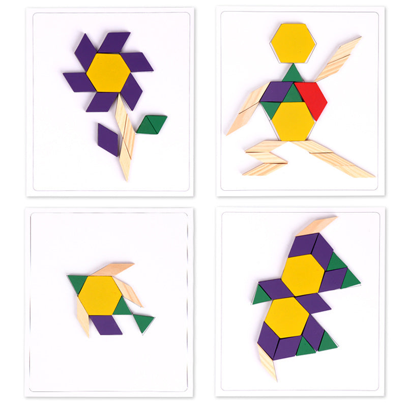 Rompecabezas Tangram de Madera Creativo para Niños de 3 a 6 Años