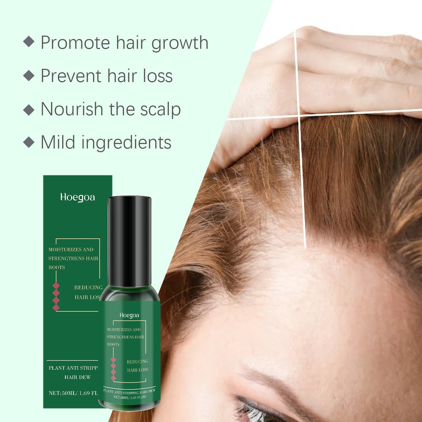 Hair Care Solution Gently Moisturizes And Nourishes Scalp, Softens Hair Care, Hydrates And Moisturizes Hair Care Solution - Korvel