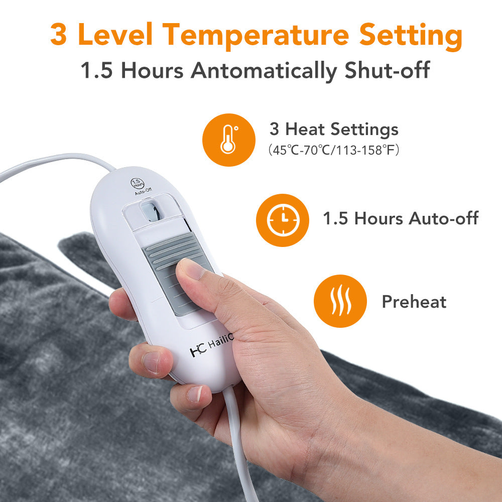 Premium Plug-In Heating Shawl Blanket - Flannel Electric Comfort