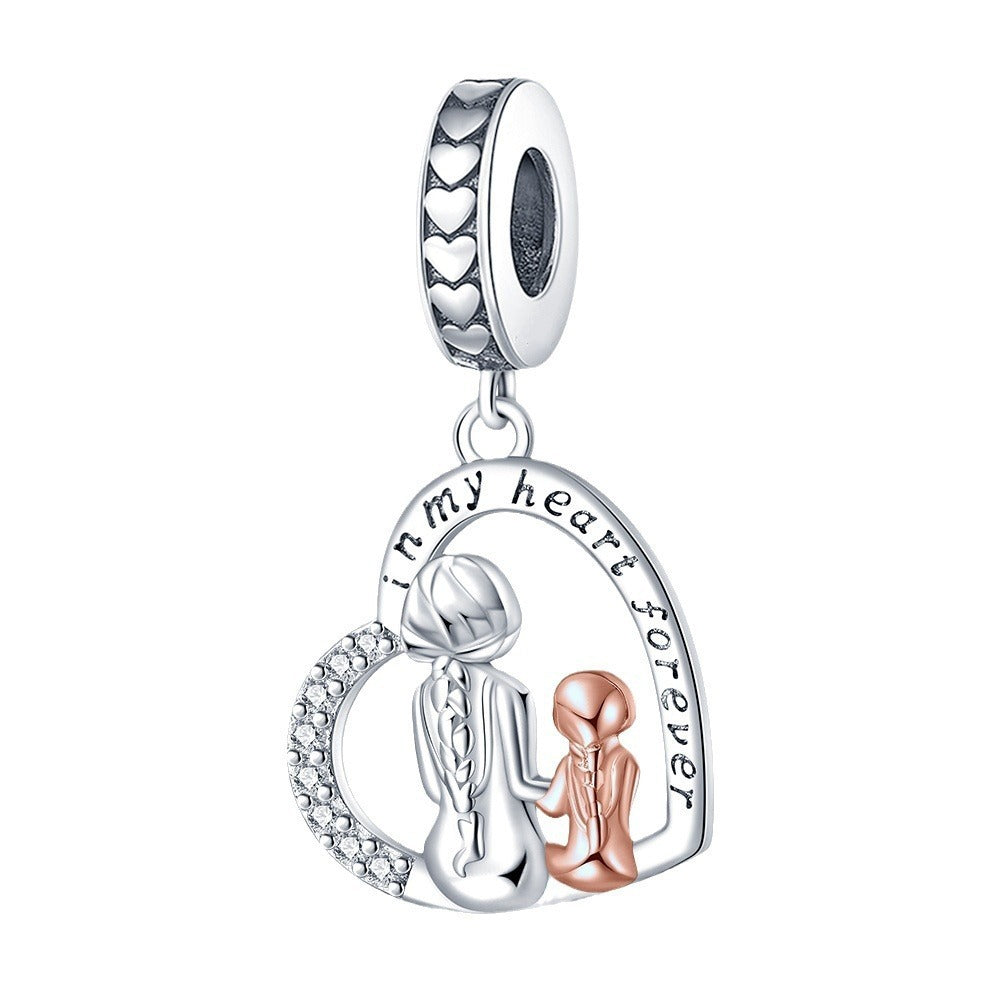 Heart-Shaped Blessing Pendant for Mother's Day