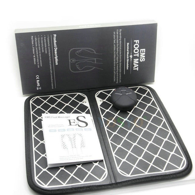 Electric EMS Foot Massager Pad for Relaxation