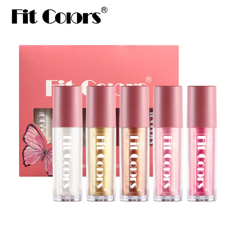 Fit Colors Pearlescent Lip Gloss Matte Non-Stick Cup Mermaid Sparkling Lip Gloss - Korvel