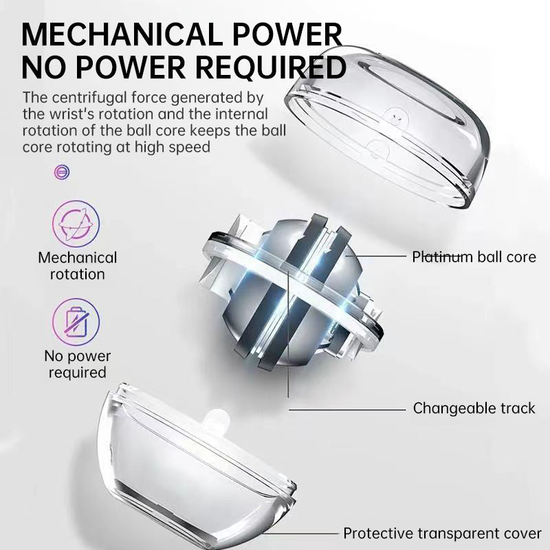 Boule Gyro Auto-Compteur - Exerciteur de Poignet Premium avec LED
