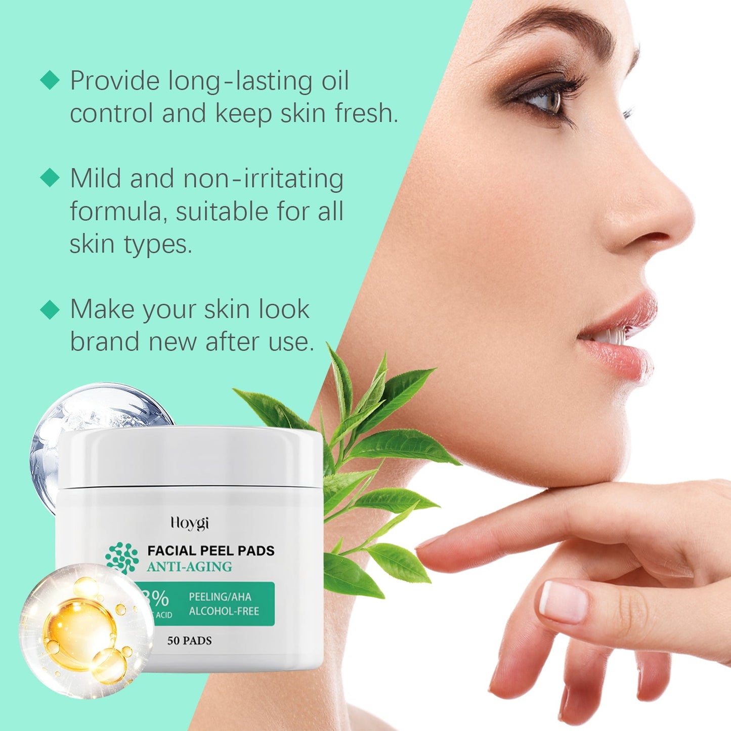 Salicylic Acid Care Patch Oil Control Refreshing Gentle Clean Care Skin Hydrating Moisturizing Cleanser - Korvel