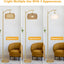 Arc Floor Lamp with 3 Color Temperatures, LED Gold Floor Lamp with Remote & Stepless Dimmable Bulb, Boho Standing Lamp - Korvel