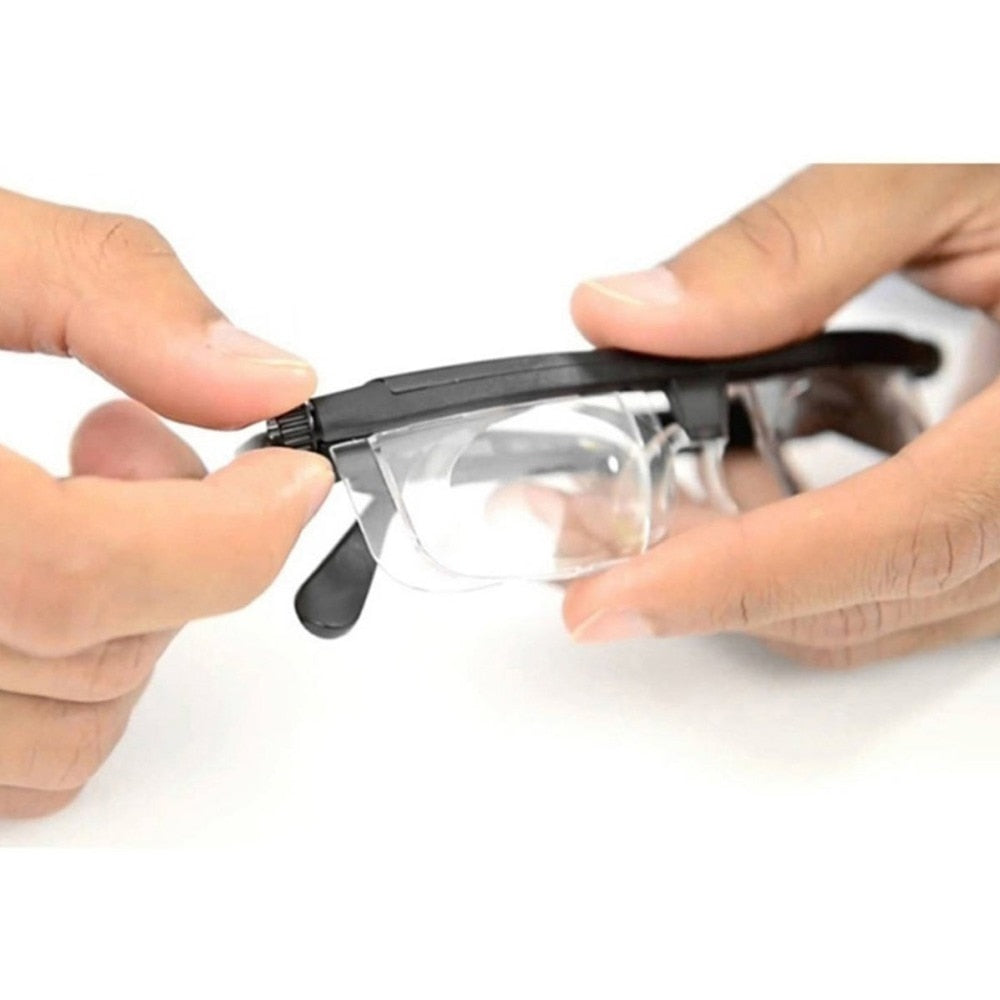 Adjustable Strength Lens Reading Myopia Glasses Eyewear Variable Focus Vision - Korvel