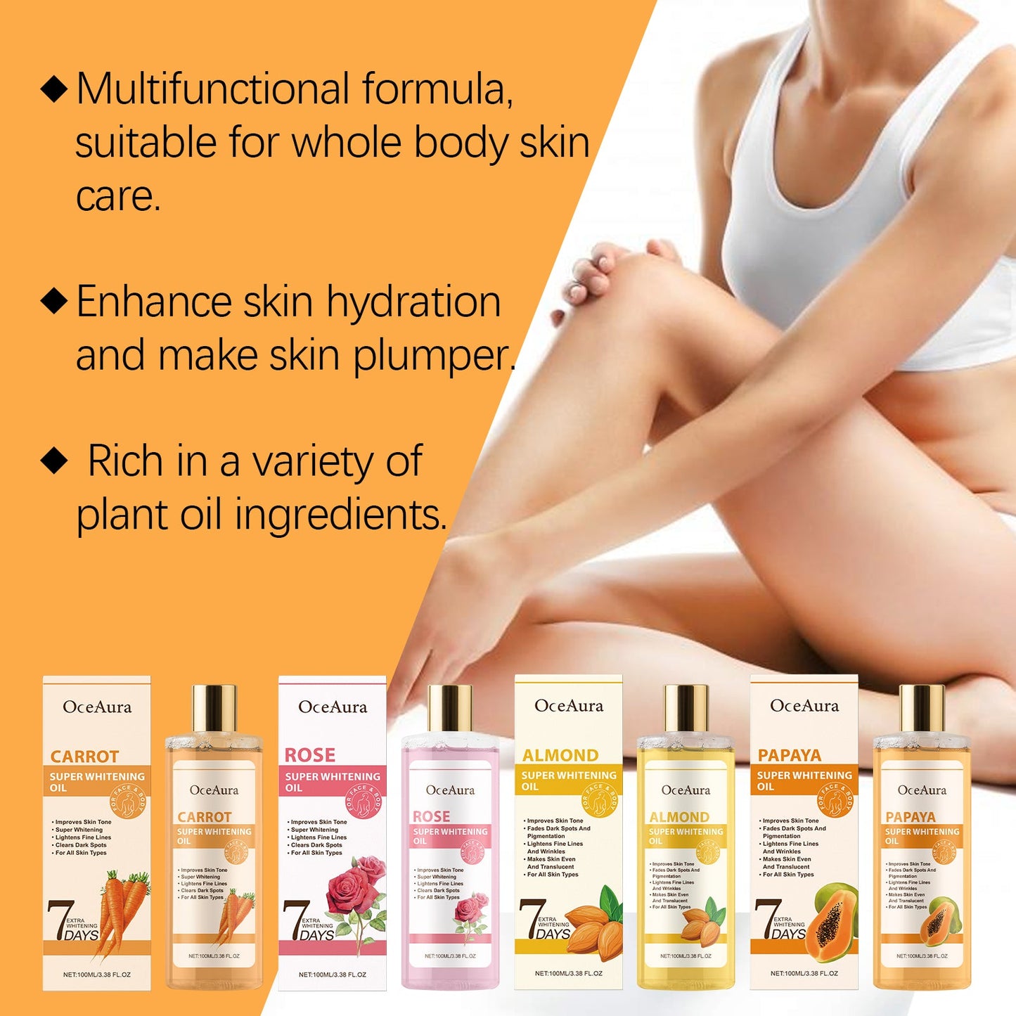 7 Day Care Essential Oil Gently Moisturizes The Body And Moisturizes The Skin Daily Massage Care Essential Oil - Korvel
