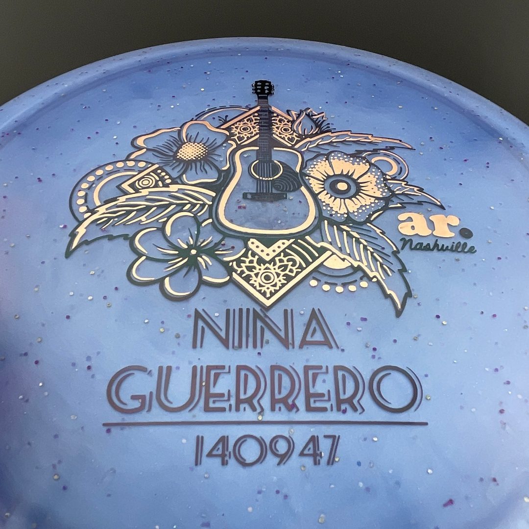 Aura de Metal Flake Diamante - Disco de Firma de Nina Guerrero