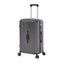 Luggage Set 4 pcs (20"/24"/29"/Travel Bag), PC+ABS Durable Lightweight Luggage with Collapsible Cup Holder, TSA Lock, Gray - Korvel