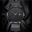 Simple Men's Watch Stainless Steel Mesh Band Watches Classic Quartz Date Wristwatch Casual Luxury Masculino Relogios - Korvel