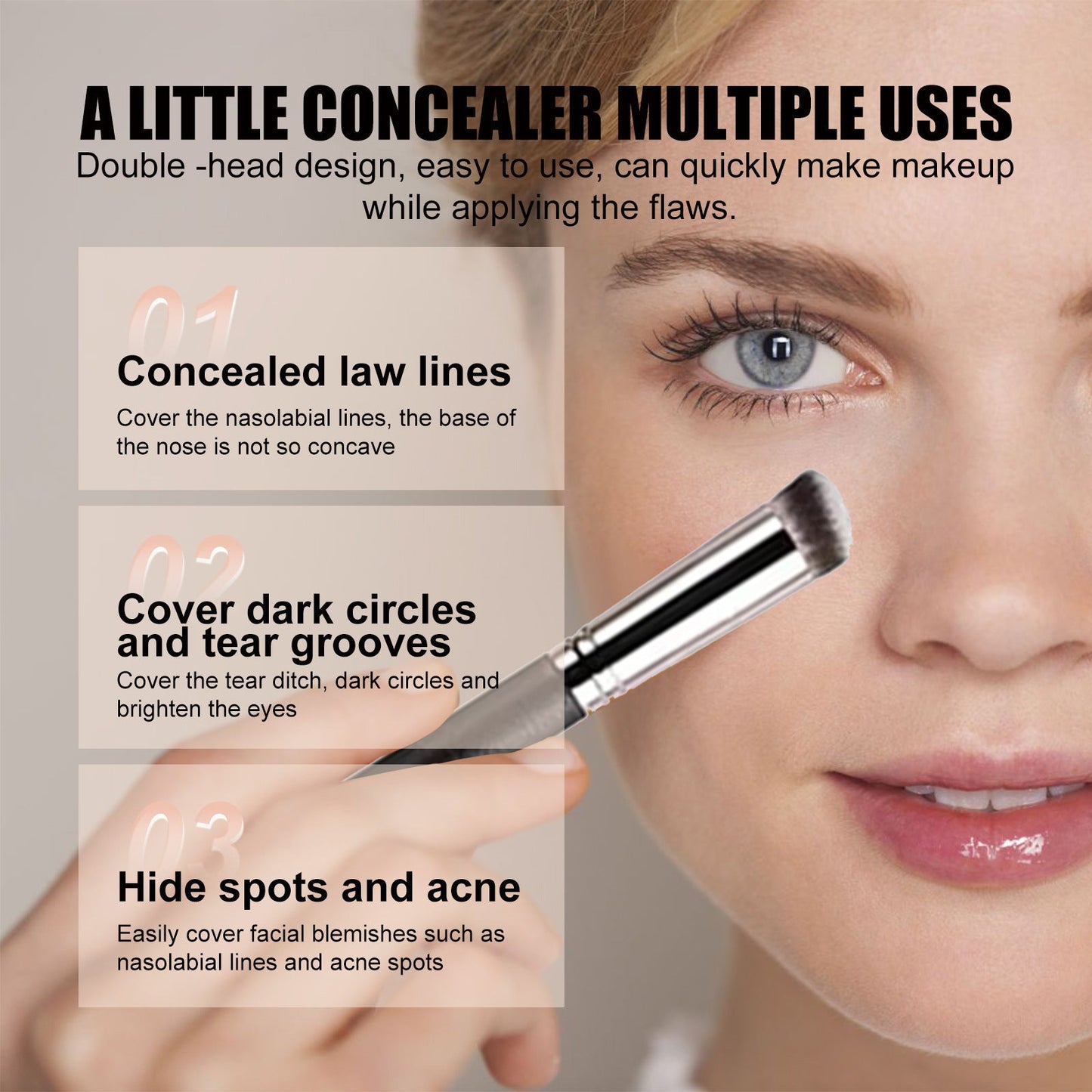 Three-Color Concealer for Flawless Skin
