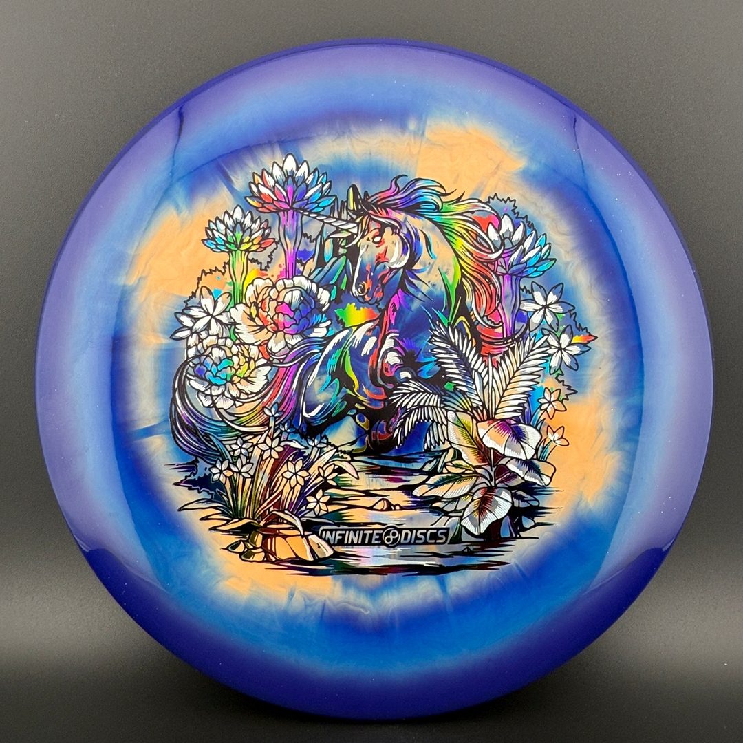 PA-5 (400 Spectrum) - Unicorn Stamp - Triple Foil Disc Golf Putter