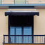 DA5934W Series Door Window Awning Canopy Made of 0.137 Inch Thick Crystal Solid Polycarbonate Sheet in size of 59" Wide x 34" - Korvel