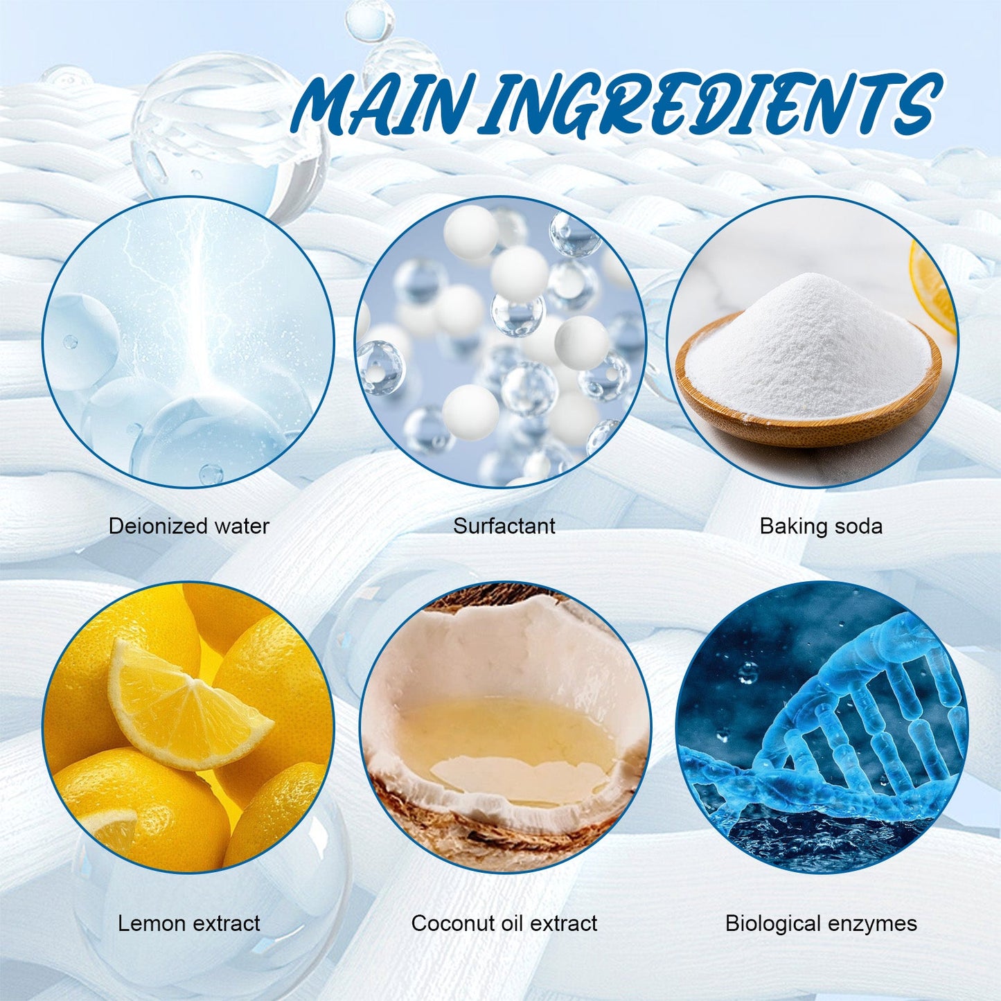 Biological Enzyme Cleaner, Removes Yellow Stains, Stains Stubborn Greasy Clothes Cleaner - Korvel