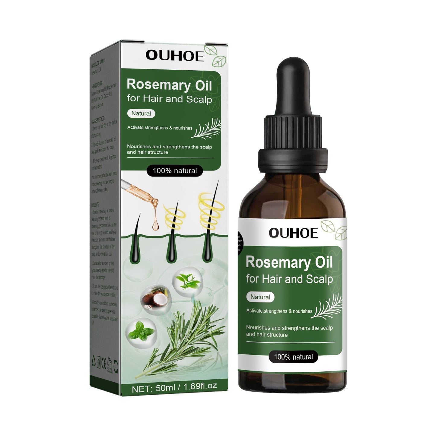 Aceite de Romero Premium para el Cuidado del Cabello