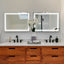 LED Bathroom Mirror 48x 36 Inch with lights, anti-Fog & Dimming Led Bathroom Vanity Mirror - Korvel