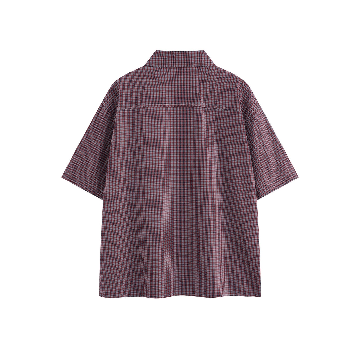 Checkered short sleeved shirt for men and women - Korvel
