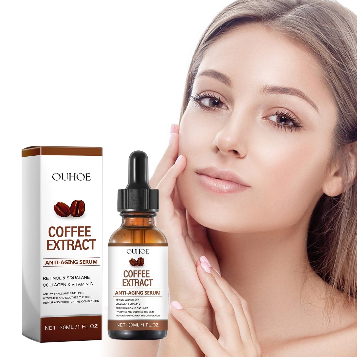 Caffeine Face Anti-Wrinkle Serum, - Korvel