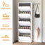 Shoe Storage Cabinet for Entryway, 5 Tiers Shoe Organizer with Carved Panels, Carving Shoe Closet,Vertical Shoe Cabinet - Korvel