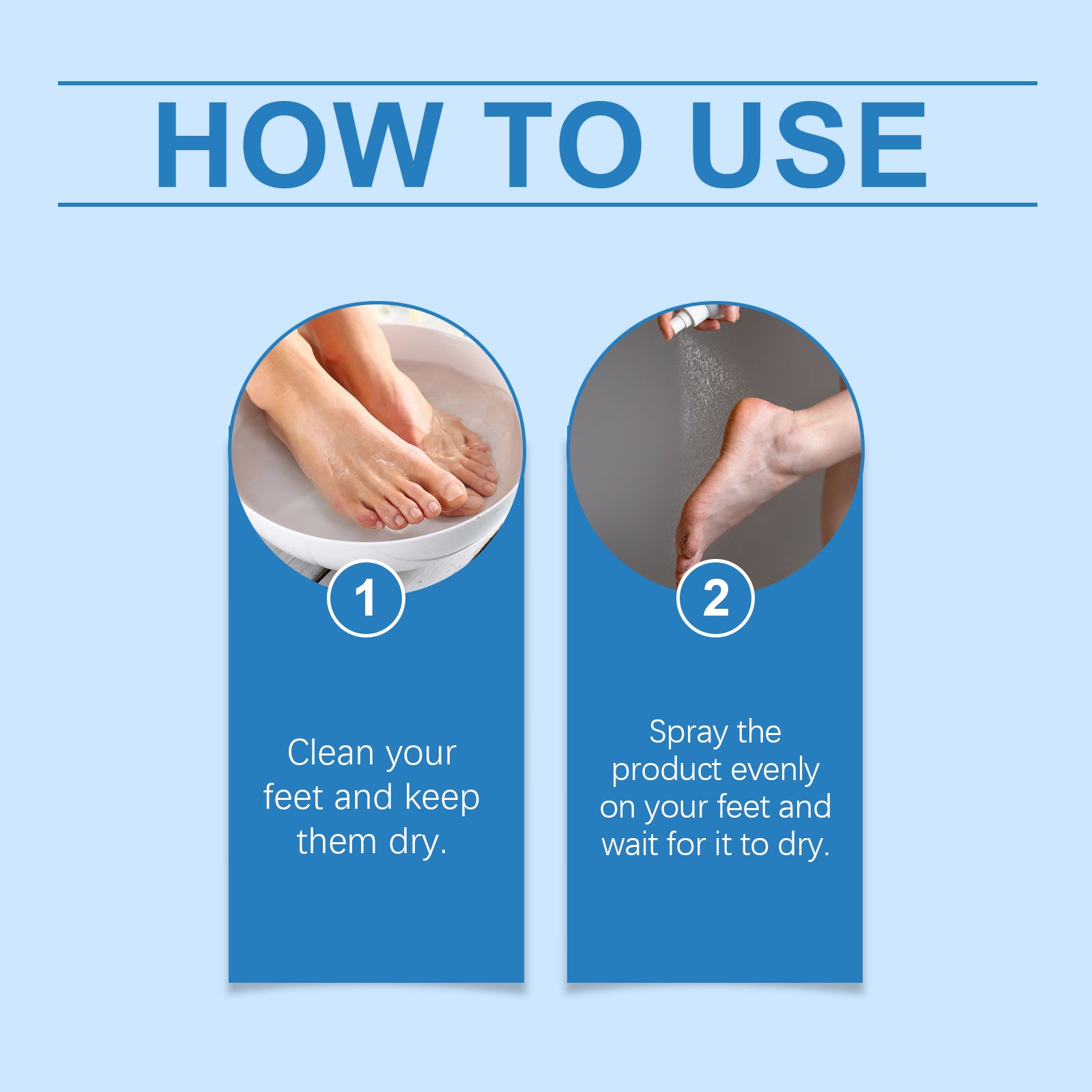 Foot Care Spray Soothing Dry Feet Mild Moisturizing Foot Care Spray - Korvel