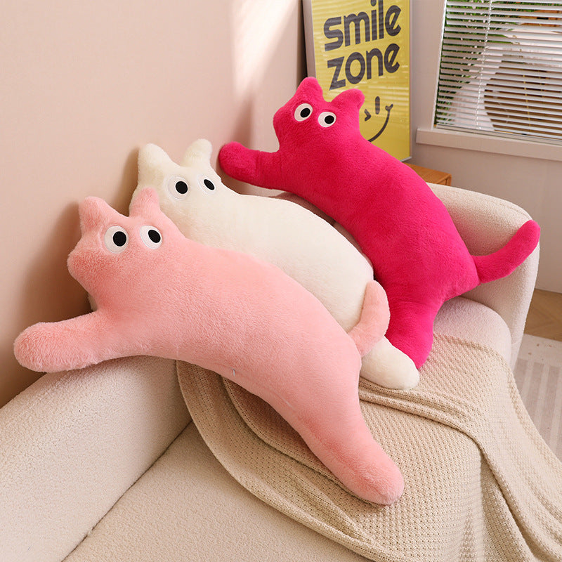 Dopamine Long Bar Cat Pillow Cat Plush Toy Living Room Cushion - Korvel