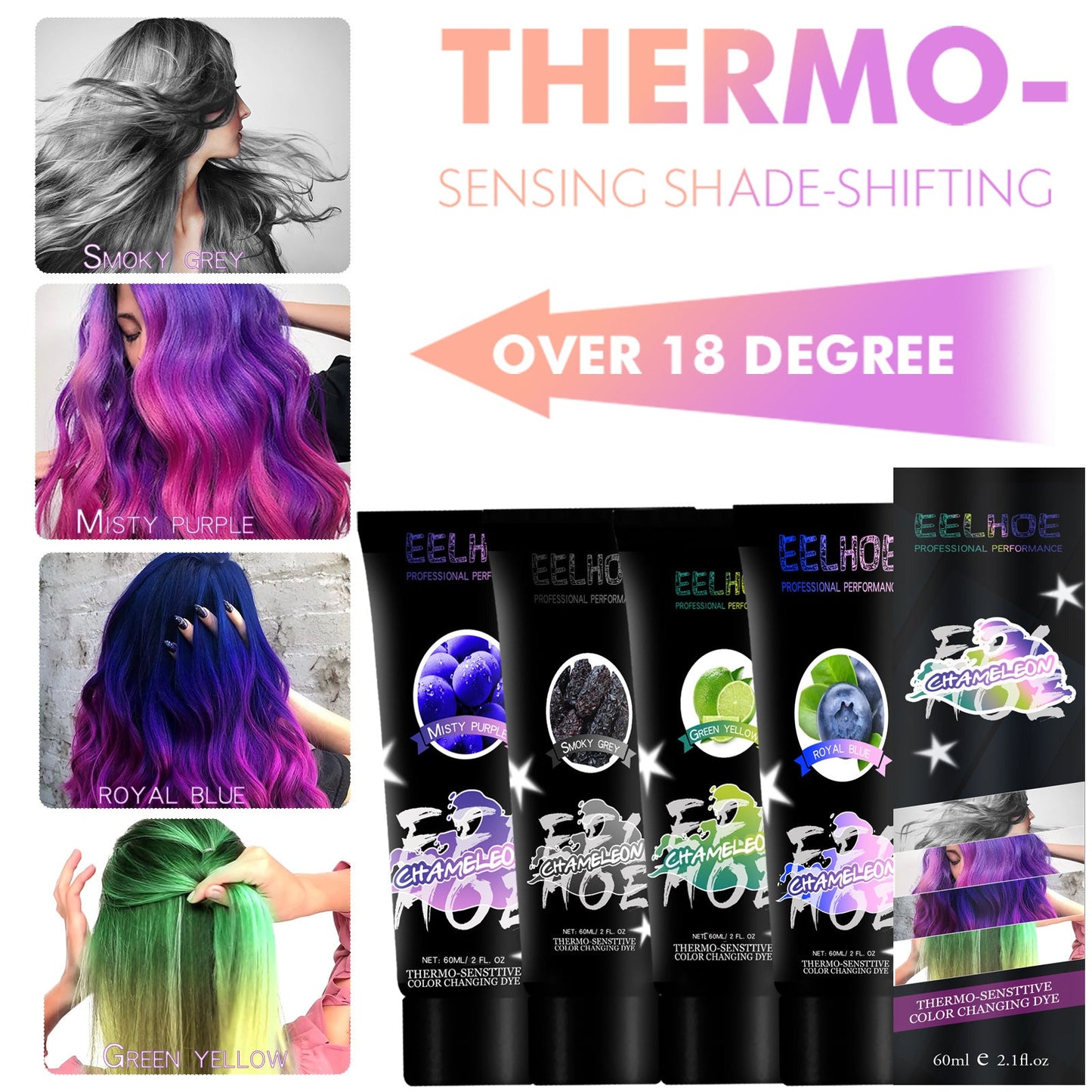 Gradient Hair Conditioner, No Damage To Hair And Scalp Easily Change Hair Color Hair Conditioner - Korvel