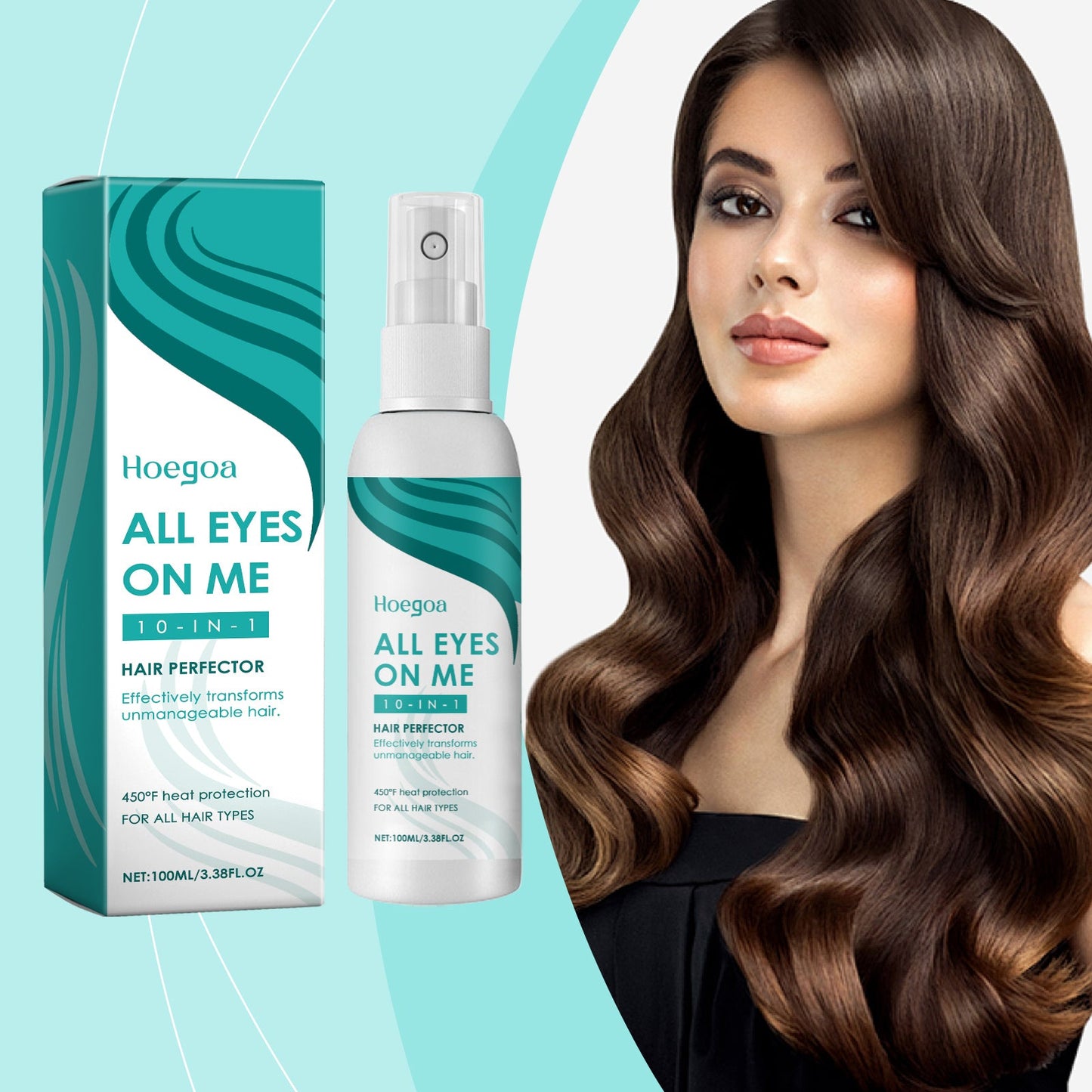 Spray d'Essence de Soins Capillaires Nourrissant pour des Cheveux Lisses et Parfumés