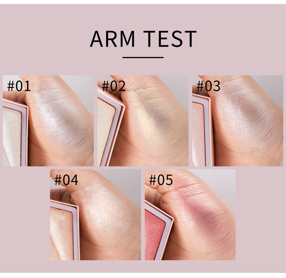 Diamond Highlighter Powder Brighten Skin Tone Repair Glitter Powder Nose Shadow Modification Stereo Brightening - Korvel