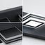 Luces de tocador modernas LED negras - Apliques de baño de 6 luces
