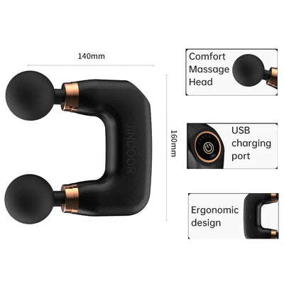 Muscle Massage Guns Double Head Fascia Gun Relax Gun Massage Gym Relaxation Treatments Body Massager Personal Massager Fitness - Korvel
