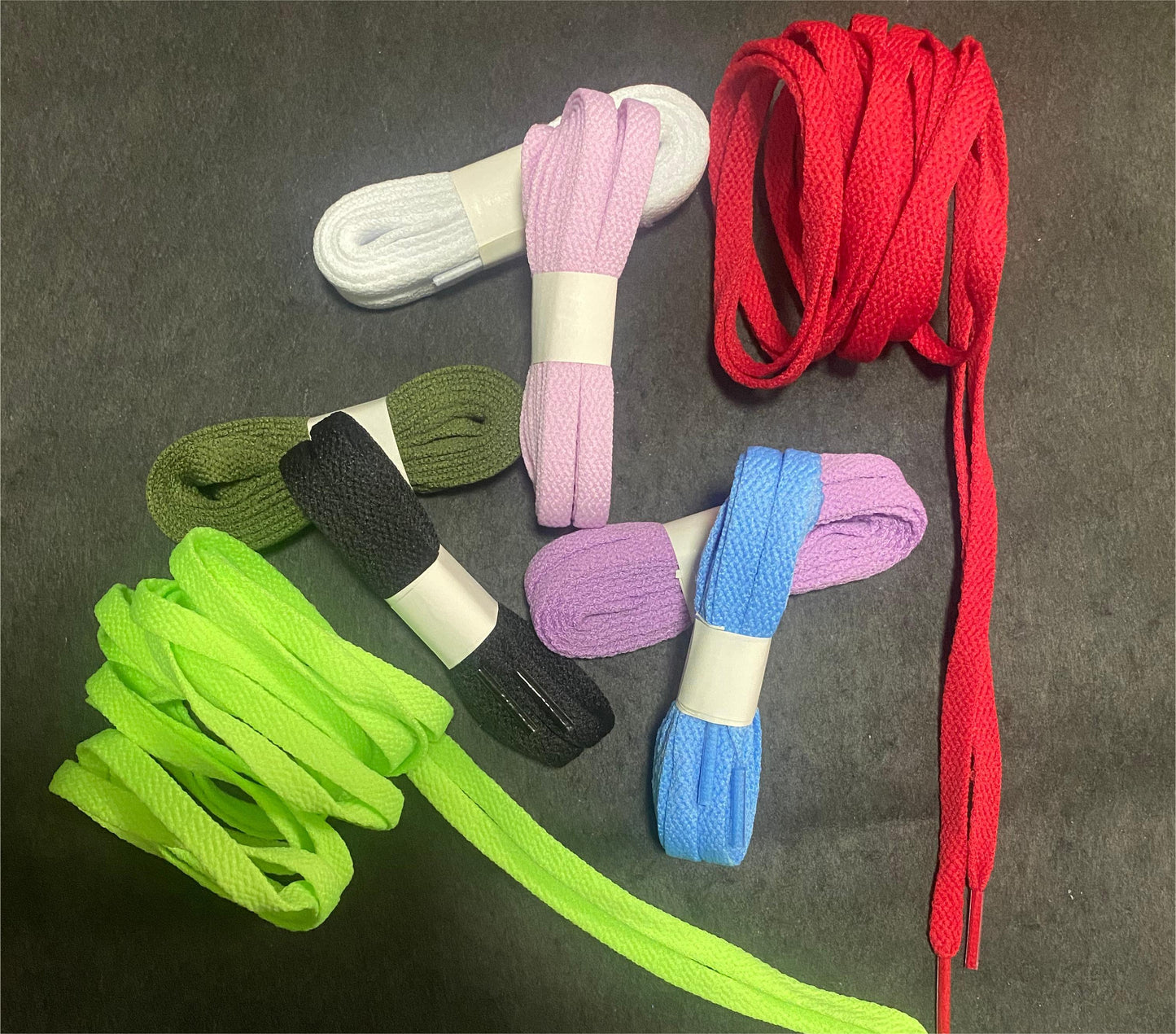 Unique design style shoelaces, flat 8 pairs of 8 color shoelaces - Korvel