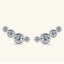 Pendientes de Stud de Plata Esterlina 925 con Moissanita Elegante