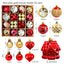 Christmas decoration 6cm electroplated ball plastic ball special-shaped painted Christmas ball gift Christmas tree pendant - Korvel