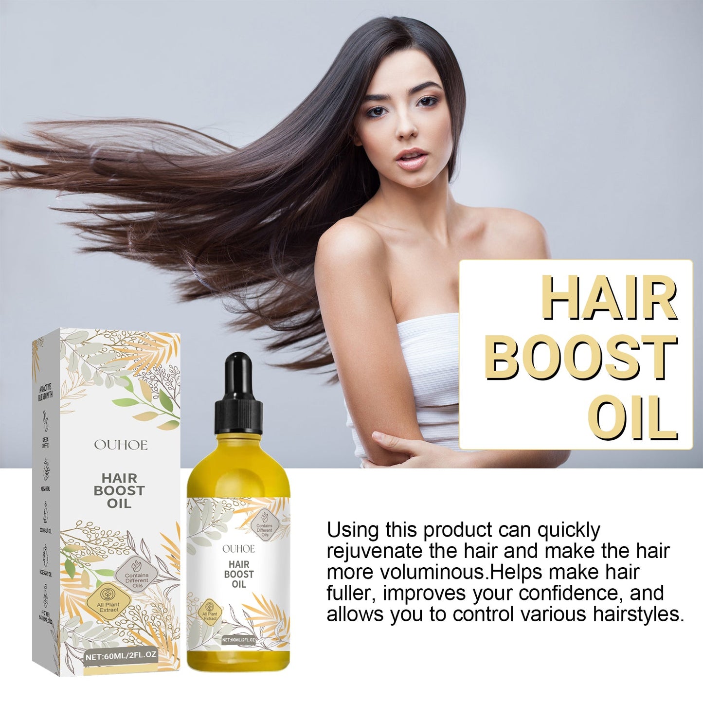 Hair Care Essential Oil Nourishes Hair, Softens Shine, Improves Hair Quality And Moisturizes Hair Care Essential Oil - Korvel