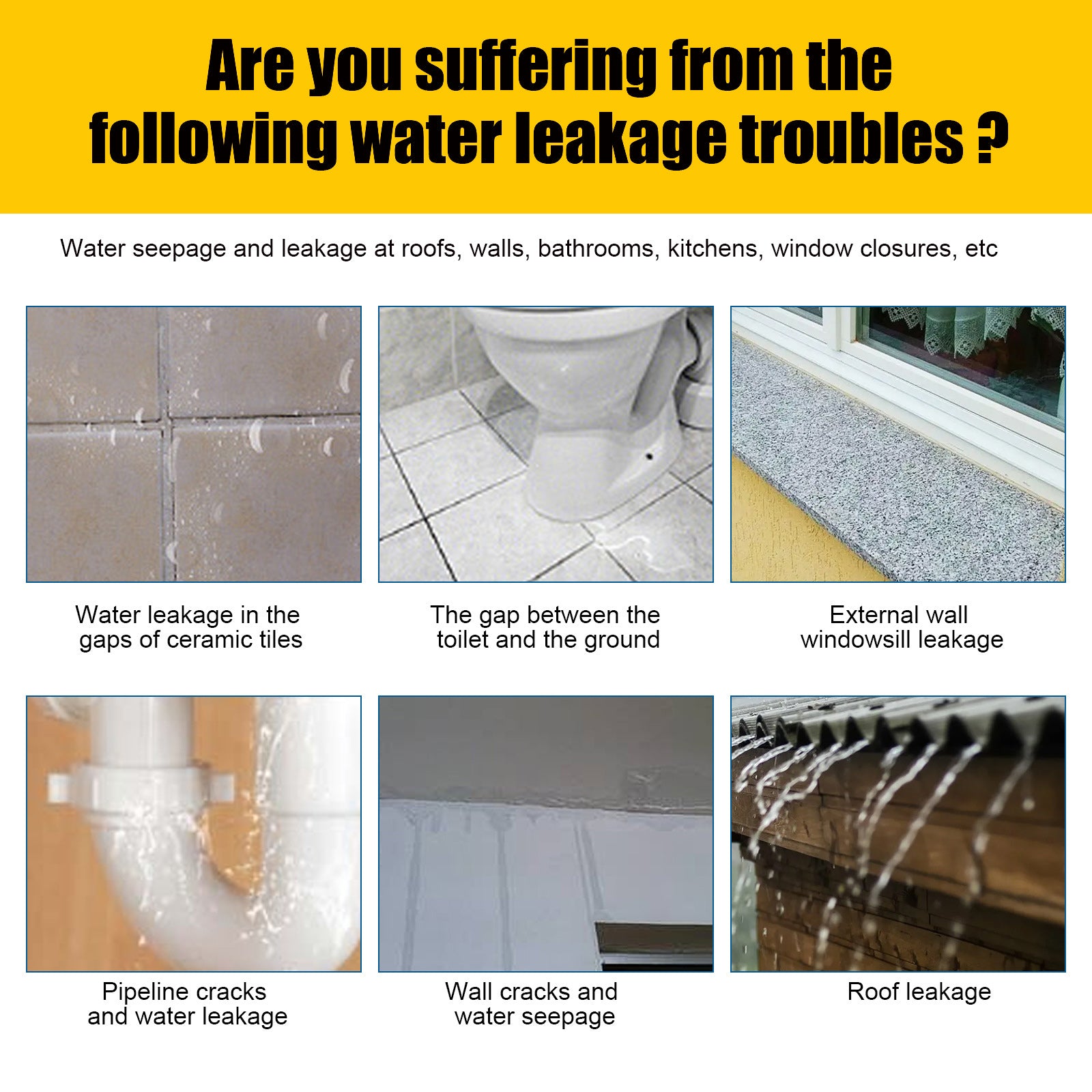 Waterproof Sealant Bathroom Kitchen Exterior Wall Water Leakage Repair Free Brick Leak Repair Home Improvement Paint Agent - Korvel