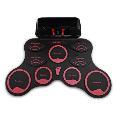 AEOFUN 10 Pads Electronic Roll Up Drum Kit with Recording Function - Korvel