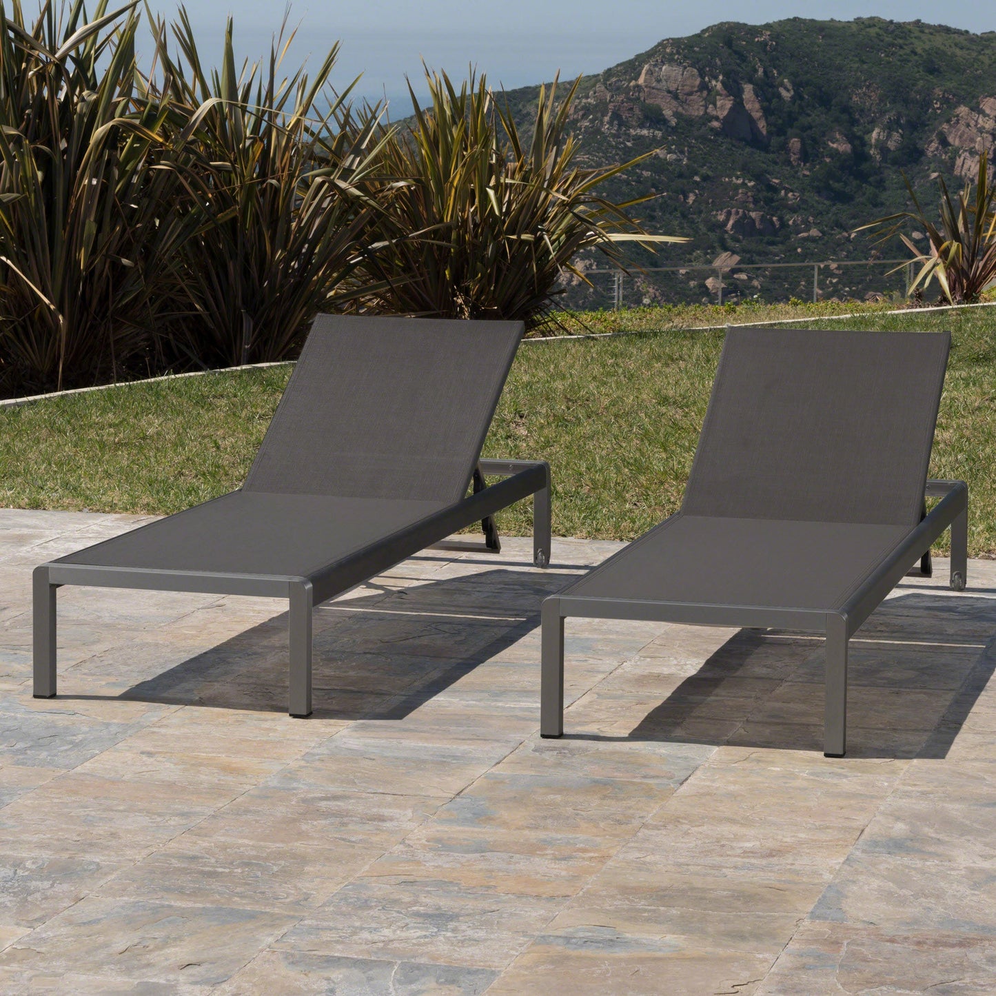 CAPE CORAL KD CHAISE LOUNGE GRY(MP2)( SET OF 2 ) - Korvel