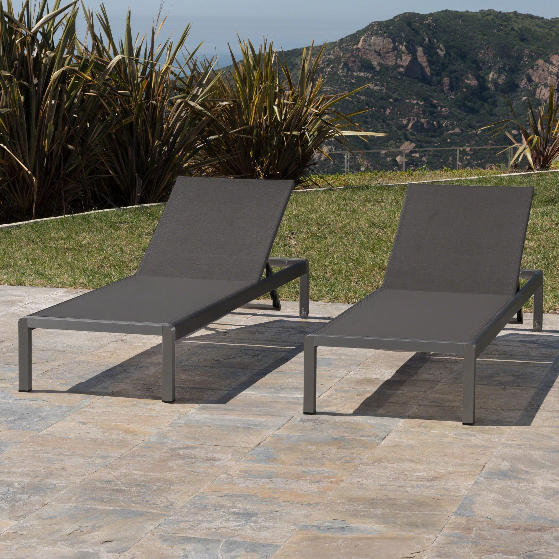 CAPE CORAL KD CHAISE LOUNGE GRY(MP2)( SET OF 2 ) - Korvel