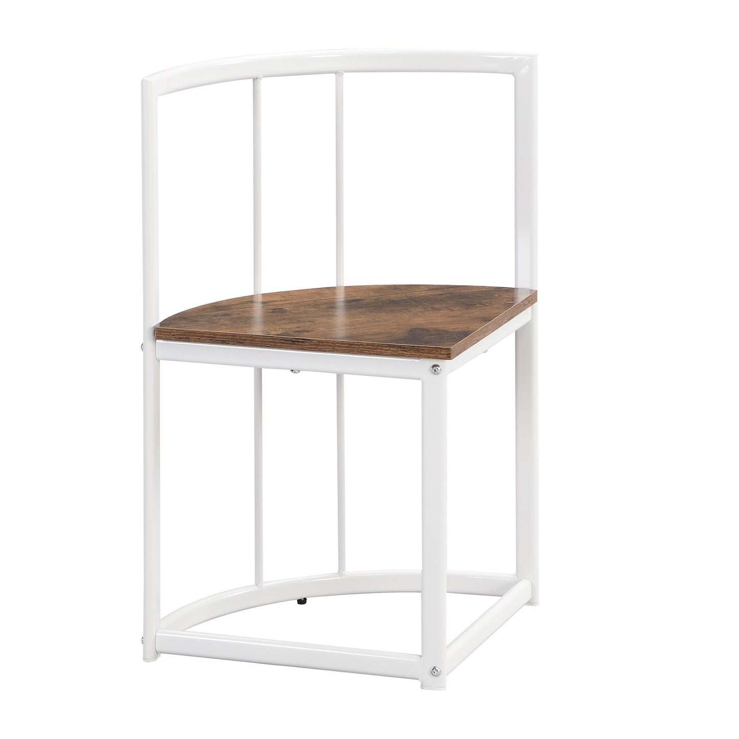 TOPMAX Modern 7-Piece Dining Table Set with Faux Marble Compact 55Inch Kitchen Table Set for 6  White+Cherry - Korvel