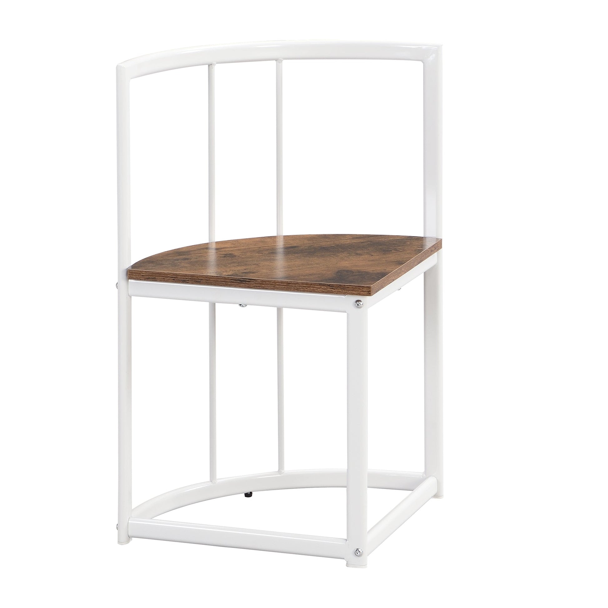 TOPMAX Modern 7-Piece Dining Table Set with Faux Marble Compact 55Inch Kitchen Table Set for 6  White+Cherry - Korvel