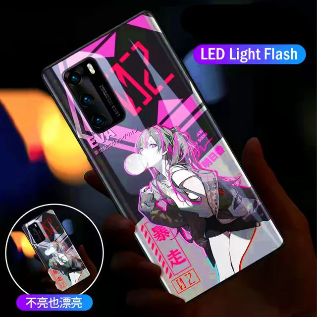 LED Flash Call Light Case For Samsung Galaxy S23 Ultra S22 21 Note 20 Ultra FE Selfie Light Cover for Samsung S21 S20 Plus Coque - Korvel