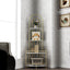 Gold 4-Tier Corner Bookshelf, Modern Style, Plant Stand with Metal Frame - Korvel