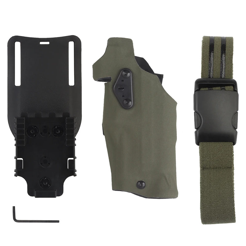 Holster tactique pour pistolet gauche 6354DO pour Glock 17