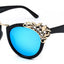 Fashion Luxury Rhinestone Cat Eye Sunglasses Women Brand Designer Mirror Lens Eyewear Men Sun Glasses Shades UV400 Oculos - Korvel