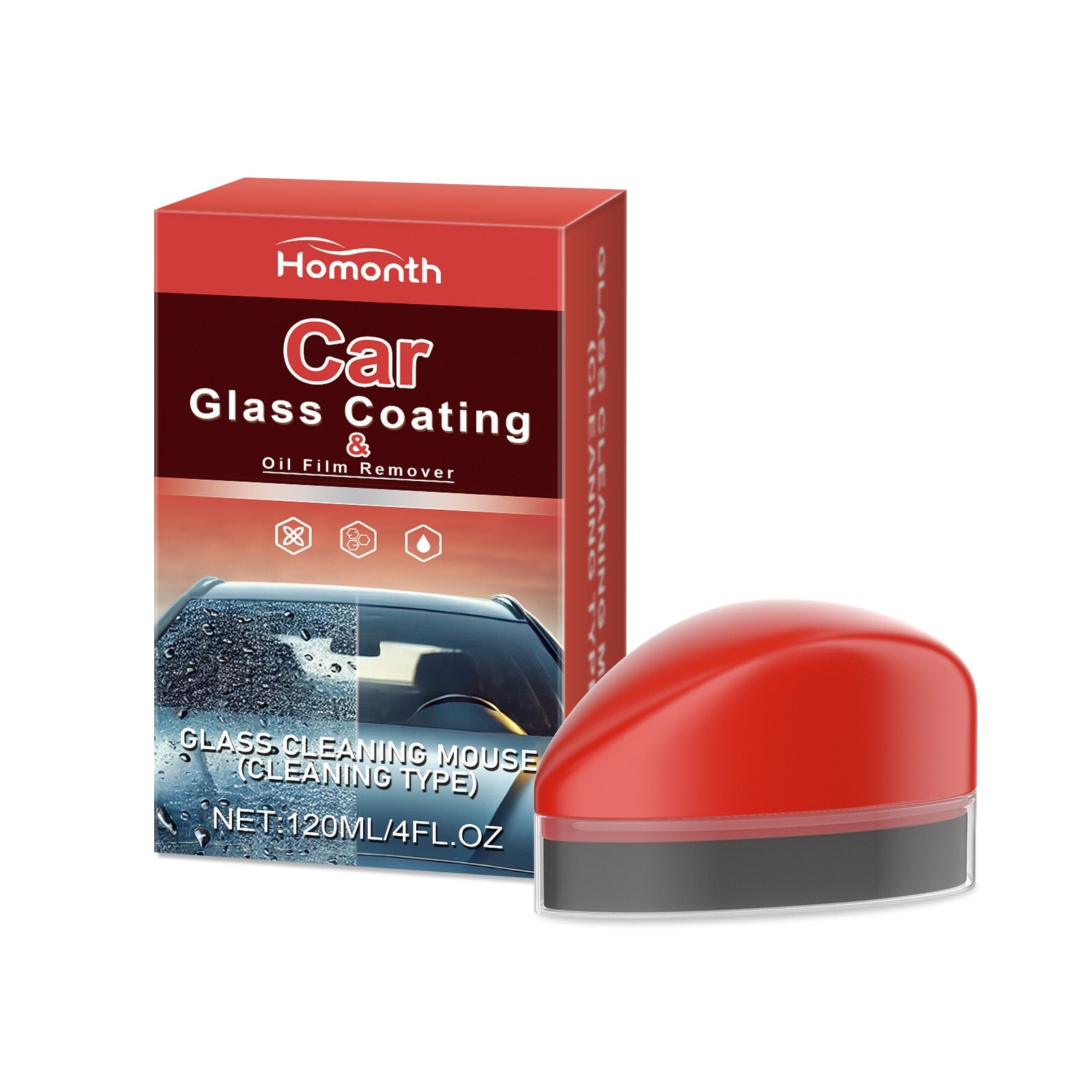 Glass Oil Film Cleaner, Automotive Windshield Bright Cleaning Coating Crystal Plating Agent Oil Film Decontamination - Korvel