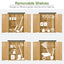 Outdoor 5.3ft Hx4.6ft L Wood Storage Shed Tool Organizer,Garden Shed, Storage Cabinet with Waterproof Asphalt Roof Natural - Korvel