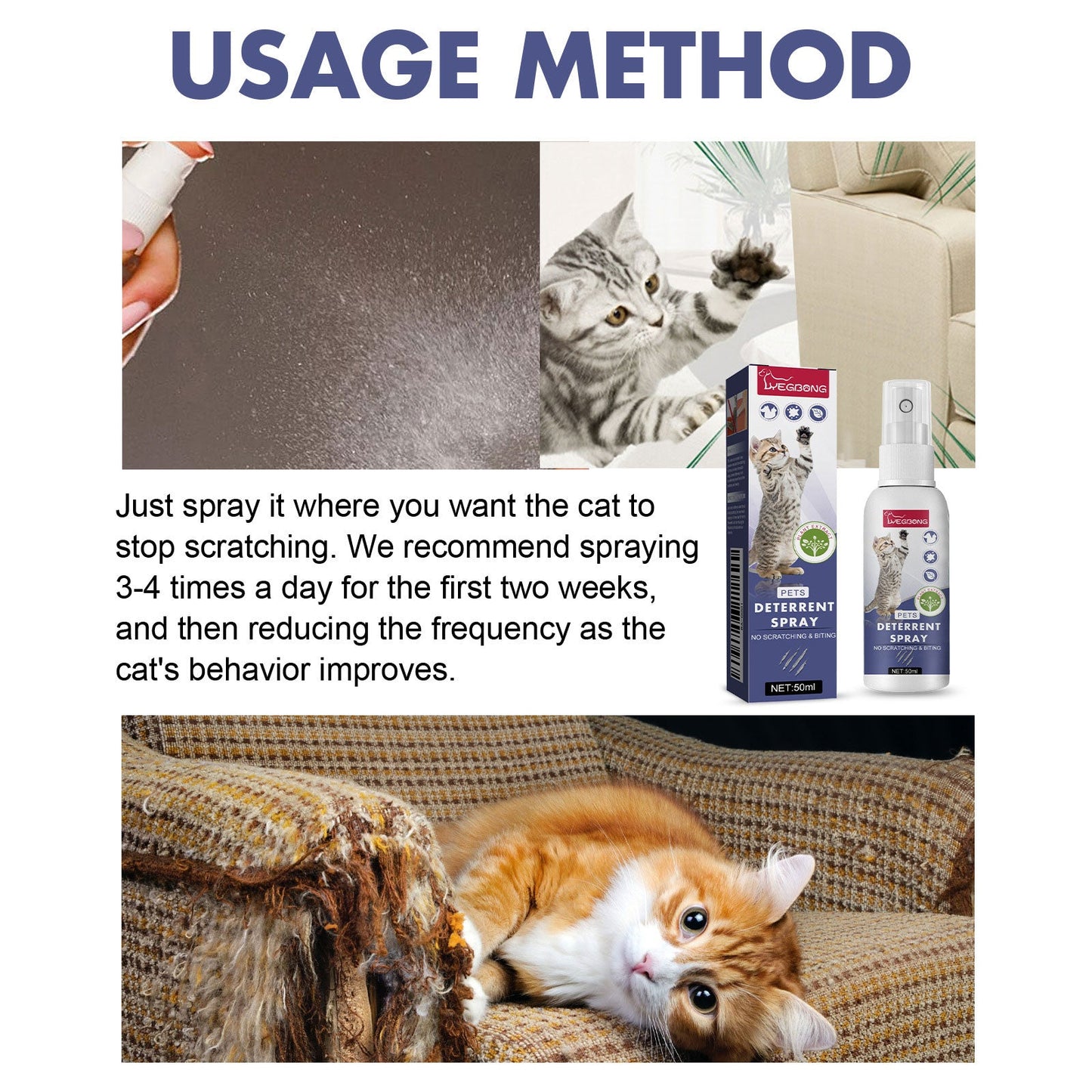 Pet Anti-Scratch Spray for Cats and Dogs